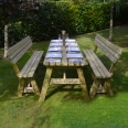 Barleythorpe Rounded Picnic Table And Bench Set
