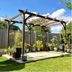 Premium Pergola - 5 Post Version