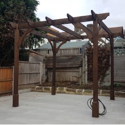 Premium Pergola - Rustic Brown