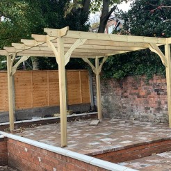 Premium Pergola - 4 Post - Light Green