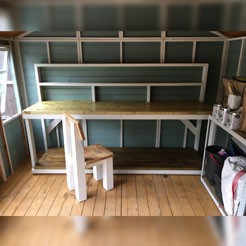 Painted Workbench