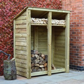 Cottesmore 6ft log store with reversed roof