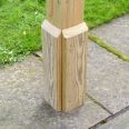 Garden Pergola - Sculpted Rafter End - 6 Post