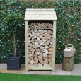 Burley Log Store - 6ft Tall x 3ft Wide - Rutland Garden Furniture
