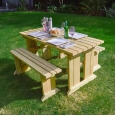 Tinwell Picnic Table And Bench Set
