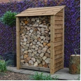 Greetham Log Store - 6ft Tall x 4ft Wide - Clearance - Rutland Garden Furniture