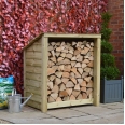 Greetham Log Store - 4ft Tall x 4ft Wide - Clearance - Rutland Garden Furniture