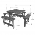 Whitwell Table - With 2 Table Top Options