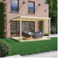 Wall Mounted Box Pergola And Decking Kit