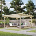 Double Garden Pergola and Decking Kit