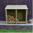 Cottesmore Log Store - 4ft Tall x 5ft Wide - Rutland Garden Furniture