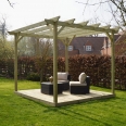 Wooden Pergola and Decking Kit