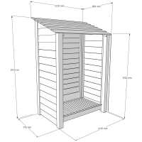 Greetham Tool Store - 6ft Tall x 4ft Wide