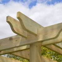 Double Garden Pergola and Decking Kit