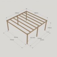 Box Pergola - 4.8m Width