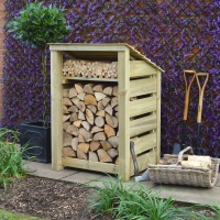 Burley Log Store - 4ft Tall x 3ft Wide - Rutland Garden Furniture