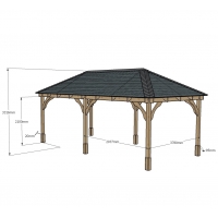 Beaumont Wooden Apex Gazebo