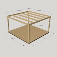 Box Pergola And Decking Kit