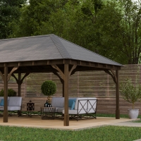 Lyndon Wooden Apex Gazebo