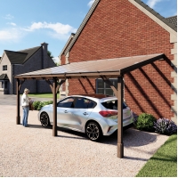 Polycarbonate Roof Carport - 2m Depth