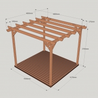 Garden Pergola and Decking Kit - Rutland Garden Furniture