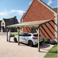 Polycarbonate Roof Carport - 3m Depth