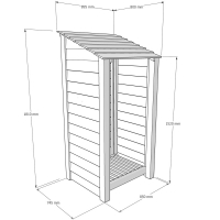 Burley Tool Store - 6ft Tall x 3ft Wide