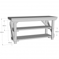 Wooden Work Bench 
