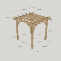 Premium Pergola - 3m Width