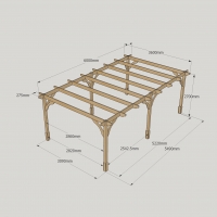 Premium Pergola - 3.6m Width