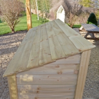 Greetham Log Store - 4ft Tall x 4ft Wide - Rutland Garden Furniture