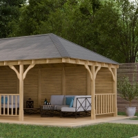 Overton Wooden Apex Gazebo