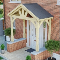 Porch - 2.4m Width - Slate Tile Roof