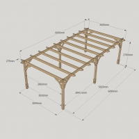 Premium Pergola - 3.6m Width