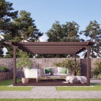 Double Premium pergola And Decking Kit