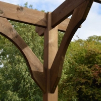 Clearance Wall Mounted Premium Pergola - 2 Post
