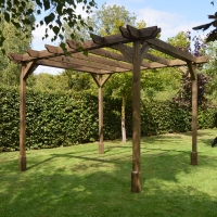 Double Premium Pergola - 1.8m Width - Rutland Garden Furniture