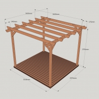 Garden Pergola and Decking Kit - Rutland Garden Furniture