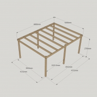 Box Pergola - 4.2m Width