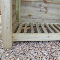 Empingham Log Store - 6ft Tall x 11ft Wide - Rutland Garden Furniture