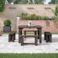 Barrow Picnic Table and Bench Set – Rounded