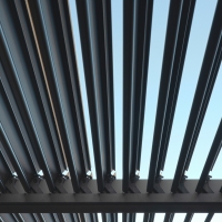 Metal Louvered Pergola - 3.5m x 3.6m