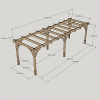Premium Pergola - 1.8m Width