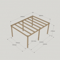 Box Pergola - 3.6m Width