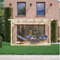 Wall Mounted Premium Pergola And Decking Kit