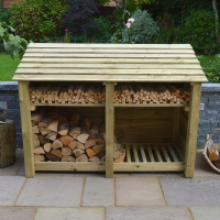 Hambleton Log Store - 4ft Tall x 6ft Wide