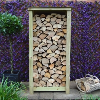 Burley Log Store - 6ft Tall x 3ft Wide - Rutland Garden Furniture