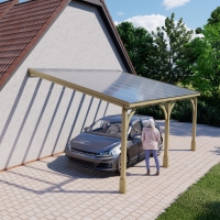 Polycarbonate Roof Carport - 4.5m Depth