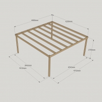 Box Pergola - 4.2m Width