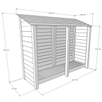 Normanton Tool Store - 6ft Tall x 7ft Wide
